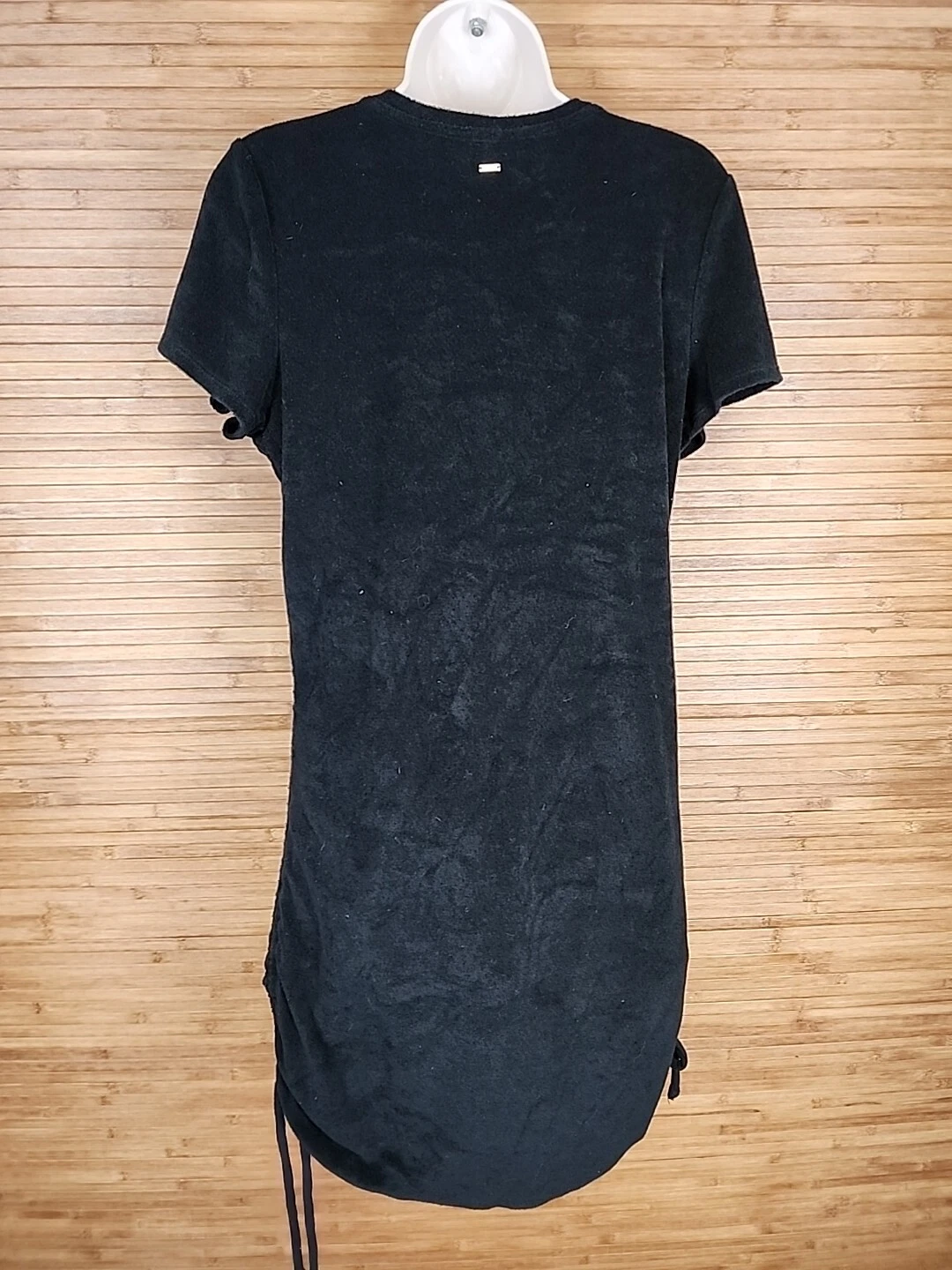 UNDERCOVER Abito in tessuto ROSA di Victoria's Secret nero spugna lati arricciati donna grande L