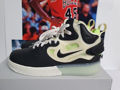 Nike Air Force 1 Mid React Black Neon Herren UK 10 EUR 45 (DQ1872 100)