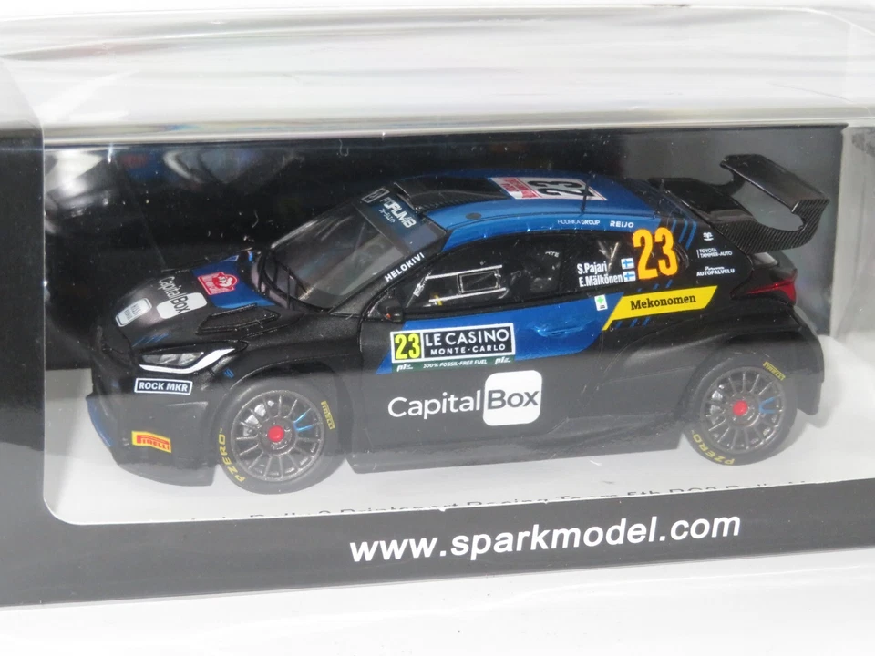 1/43 Toyota GR Yaris Rally 2 Printsport    Rally Monte Carlo 2024 #23 S.Pajari - Image 3 of 4