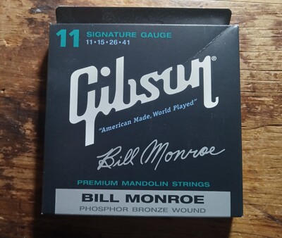 Gibson 11 Signature Gauge Bill Monroe Mandolin Strings Phosphor Bronze Wound