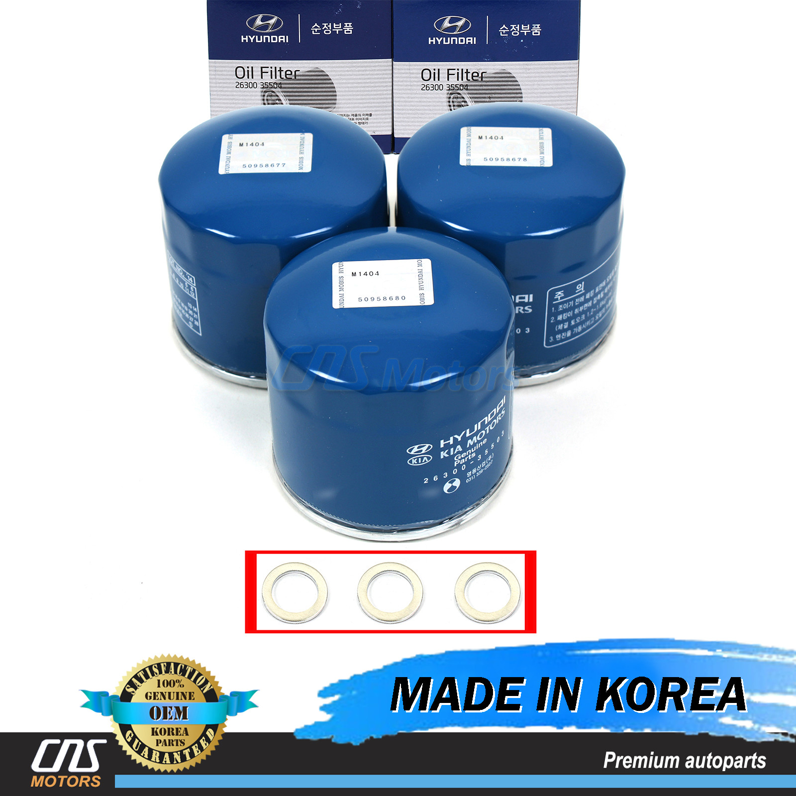 S & Washers 3pack For Genesis Hyundai Kia 2630035505