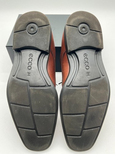 ECCO Edinburgh Dress Shoes Mens Sz 10.5, 44 EU Brown Leather Square Toe Lace Up - Picture 21 of 21