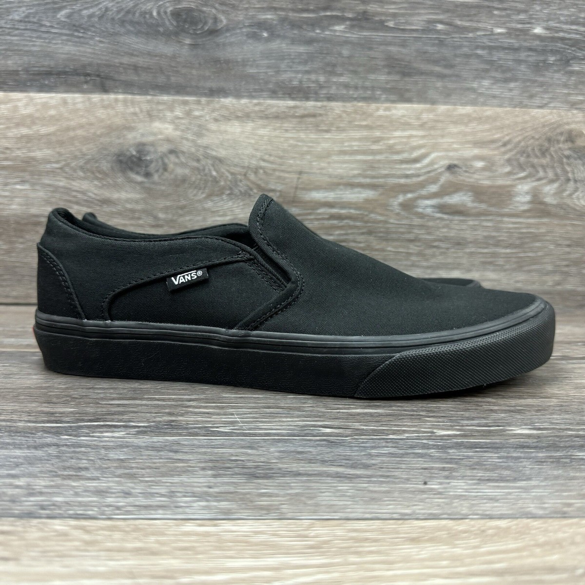 Vans Asher Platform Slip All Black Slip On Vans Womens All Black