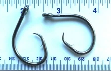 50 GT 4X strength L2004 Offset Black Nickel Circle Hooks size 5/0
