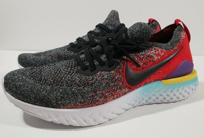 nike react black grey red