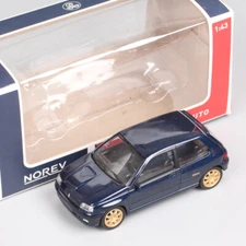 Norev Jet Car 1/43 Scale Renault Clio Williams Model Diecast Metal Toy Blue