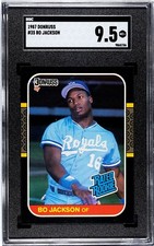 Bo Jackson 1987 Donruss #35 Rookie RC SGC 9.5 Kansas City Royals MLB HOF