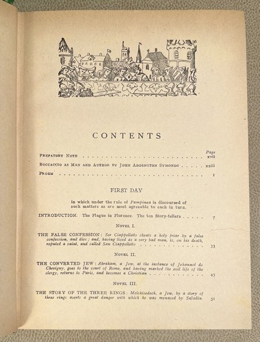 The Decameron by Giovanni Boccaccio - Complete 1950 HC w/ J. M. Rigg Translation - Picture 9 of 16