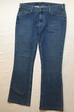 Carhartt Blue Jeans Womens 12 Medium Wash Curvy Fit Bootcut Stretch Denim WB040