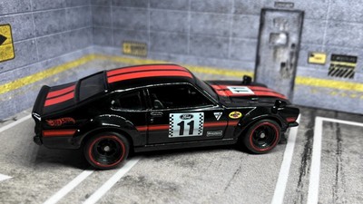 CUSTOM Black Ford Maverick     Real Riders     Hot Wheels Vintage Racing Club