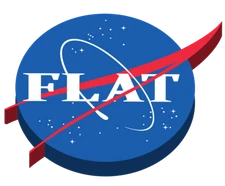 Nasa sticker logo flat earth weatherproof  bumper vinyl decal