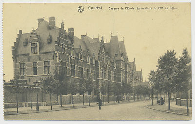 AK Courtrai - Kortrijk - Caserne de l´Ecole regimentaire du 2me de ligne (T538)