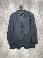 Ermenegildo Zegna Sport Coat Mens 42 Blue Switzerland Made