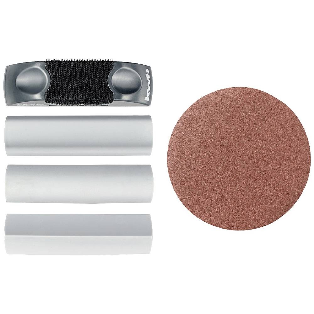 Bloc de ponçage manuel multi-profils kwb 483800 pour bois et enduit