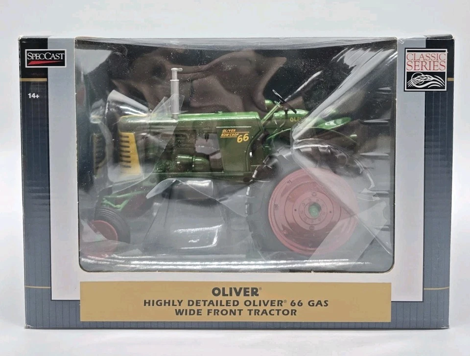 SpecCast Classic Series OLIVER 66 Gas Wide Front Tractor Die-Cast Metal 1/16 NIB - Image 2 of 4