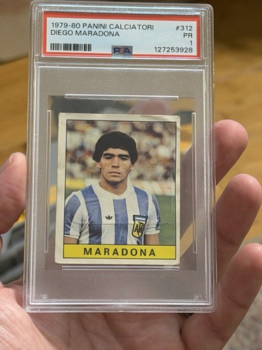 1979 Panini Diego Maradona #312 PSA 1 Rookie