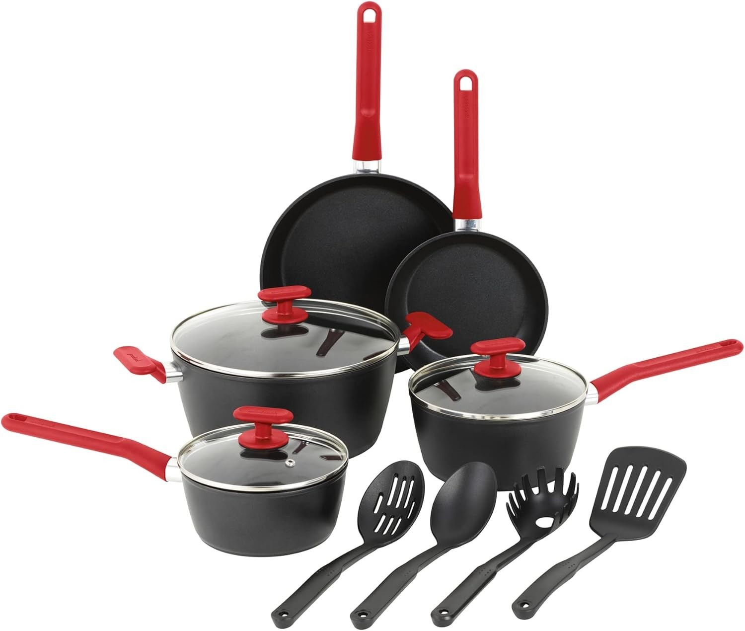 GoodCook ProEase 12-Piece Nonstick Cookware Set Dutch Oven Fry Pans Sauce Pans