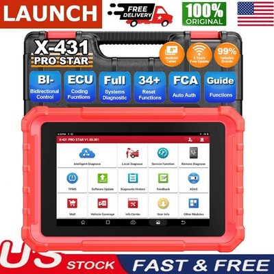 LAUNCH X431 PRO Star OBD2 Diagnostic Tool Bidirectional Scanner CANFD/DOIP FCA*^
