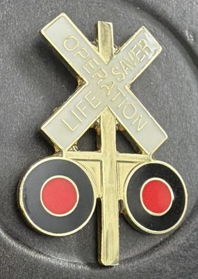 Operation Lebensretter Eisenbahn Emaille Bahnübergang Signal Revers Mütze