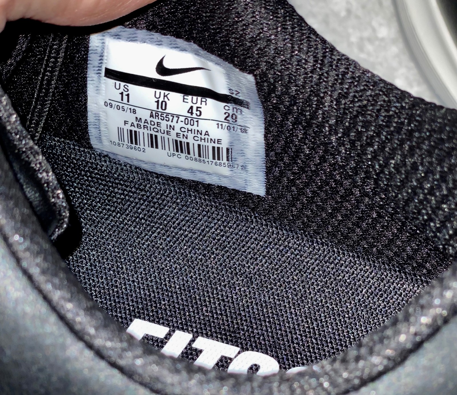 NIKE Air Zoom Victory Pro Black Metallic Pewter Golf Shoes Cleats Mens Sz 9.5 10 thumbnail 8