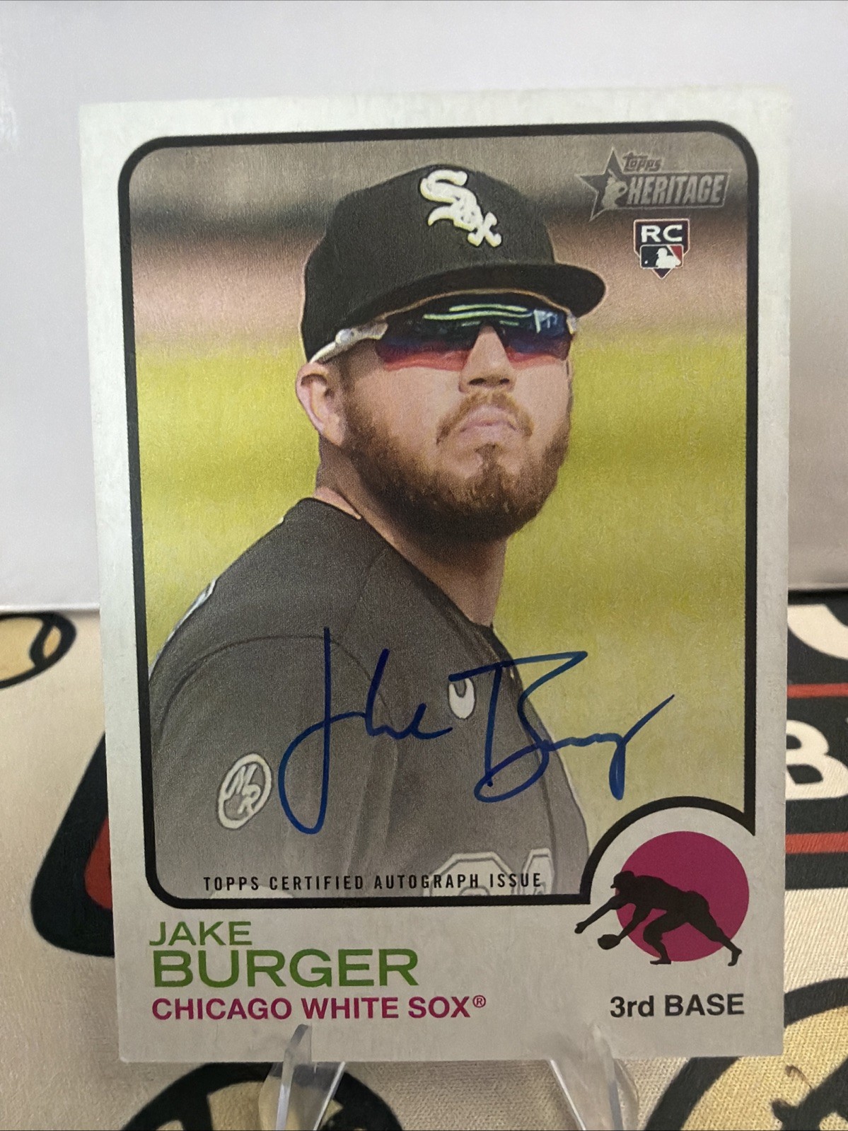 2022 Topps Heritage - Real One Autographs Jake Burger #ROA-JB (AU, RC)