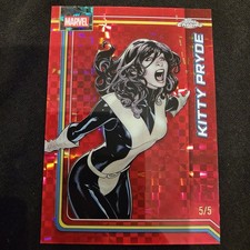 2026 Topps Chrome Marvel Kitty Pryde Red X-Fractor /5 5/5 #66 X-Men SSP