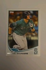 2013 Topps - Michael Saunders #297, Seattle Mariners
