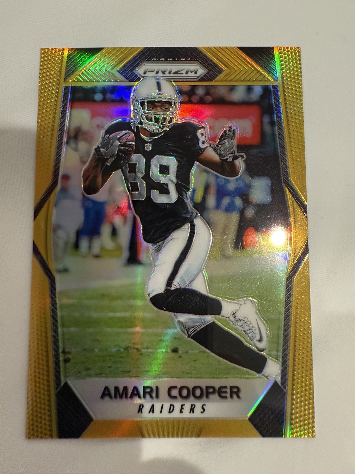 2017 Panini Prizm Amari Cooper #129 Gold Prizm /10