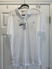 IZOD Golf Performance Polo Shirt Men  s XL White Short Sleeve NWT Moisture Wickin