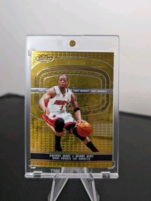 Dwyane Wade 2006 Topps Finest Gold #DW3 003/399 Jersey #d 1/1 Miami Heats HOF 