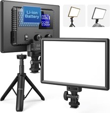 RALENO LED Video Light, Camera Light with Mini Stand for Pictures Video...