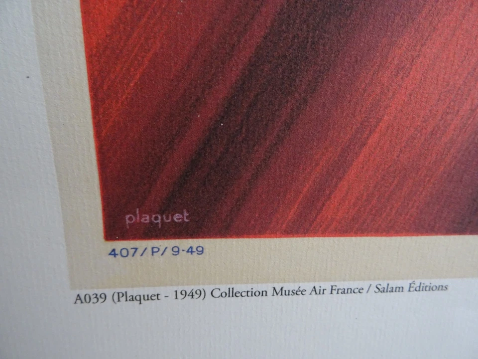 Affiche Air France ROME Plaquet 1979 Editions Salam Musée Air France - Photo 4/4