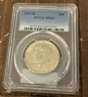 1969-D Kennedy half dollar PCGS MS64 40% Silver