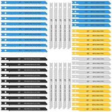 54PCS U Shank Jigsaw Blade Set for Wood, Plastic & Metal - Compatible with Most