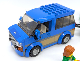 LEGO City 60117  Van & Caravan Complete with Minifigures and instructions