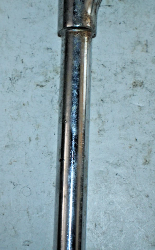 Vástago de pluma vintage 21 mm 70 mm 37º elevación 25,4 mm carretera plata acero ¡Envío rápido a EE. UU.! Foto 4 de 4