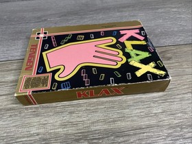 Vintage 1990 Nintendo NES Tengen KLAX Complete Game + Sleeve + Original Box