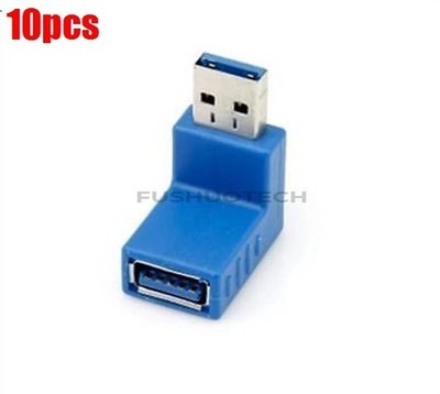 10Pcs 90 Degree Elbow USB3.0 Adapter Male To Female Ic New wq #ff