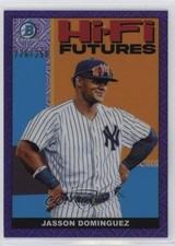 2022 Bowman Hi-Fi Futures Mega Box Purple Mojo Refractor Jasson Dominguez 0i5i