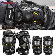 Fashion Motorcycle Kneepad Fluorescence Moto Elbow Knee Pads Motocross Racing