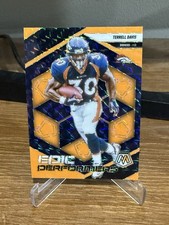 2025 Panini Mosaic - Epic Performers Terrell Davis #17 Orange Fluorescent Prizm