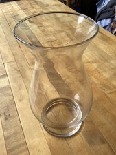 Beautiful Clear Table Vase for Flowers 10.5  Tall by 5  Diameter