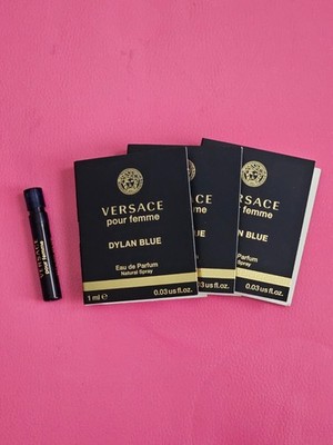 Lot of 3 Versace DYLAN BLUE POUR FEMME EDP Spray Vial ~.03oz / 1ml Each~New
