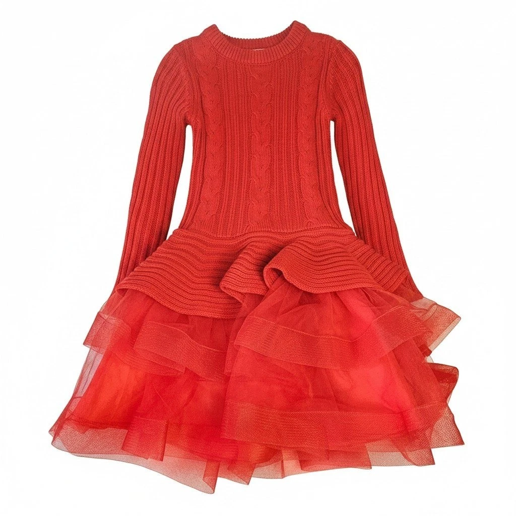 bonnie jean red dress Vintage Bonnie Jean red velvet christmas dress