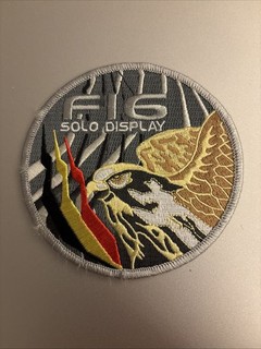 Belgian Airforce F 16 Display Team Patch.