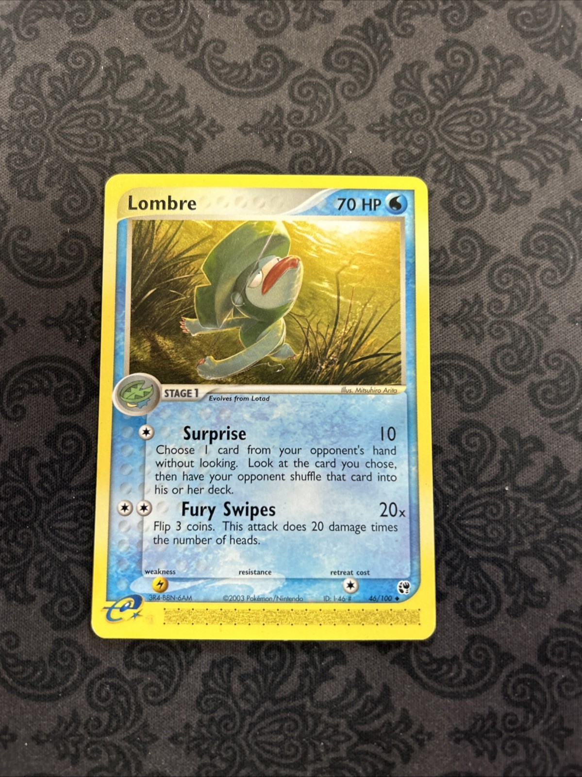 Lombre 46/100 Pokemon Sandstorm Trading Card TCG
