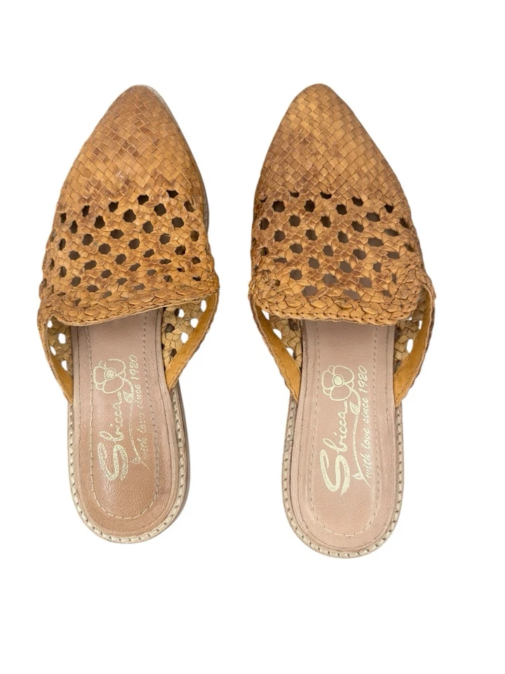 Zapatos planos Sbicca Bristol PS200 para mujer de cuero sin cordones de mula 8 clásicos de trabajo Foto 4 de 4