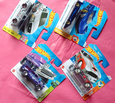 Hot Wheels - 4 Stück: Nova Gasser, Cadillac, Aston Martin DB4GT, Ford F-150, OVP