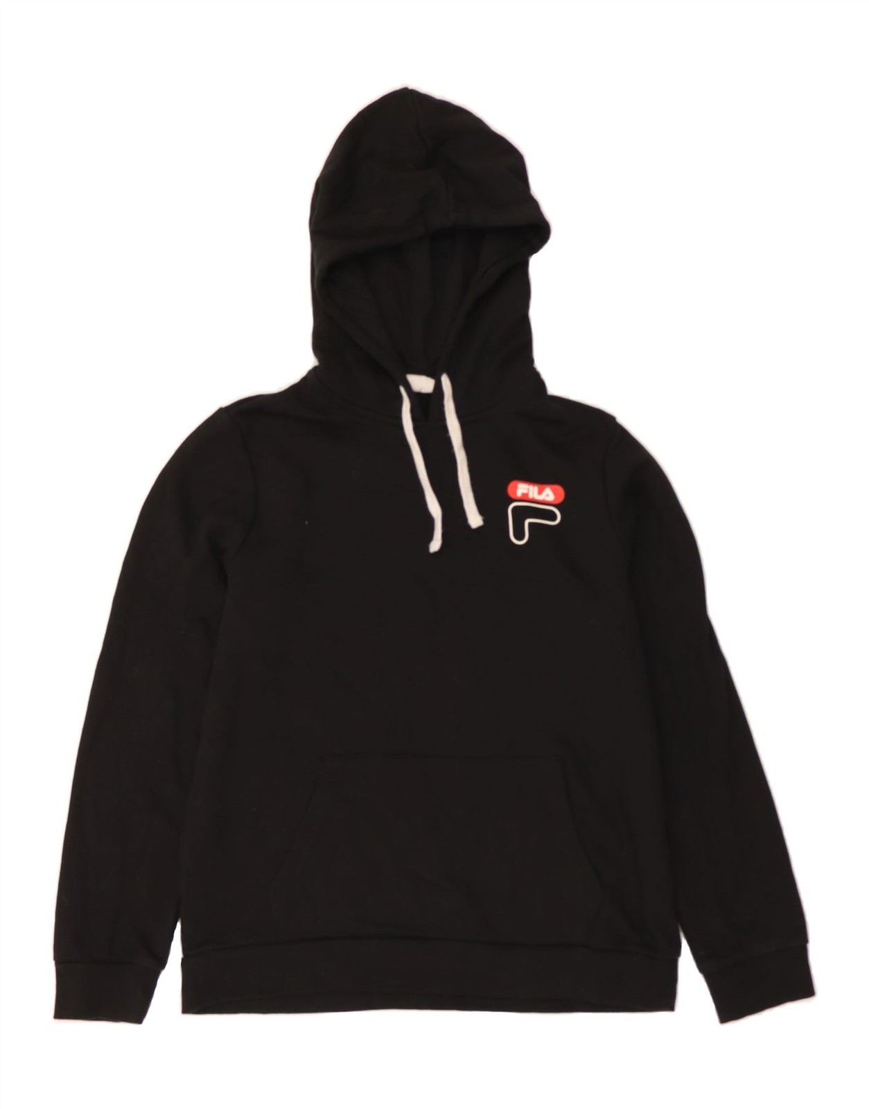 FILA Maglione Uomo Grafico con Cappuccio Medium Nero Cotone DH08