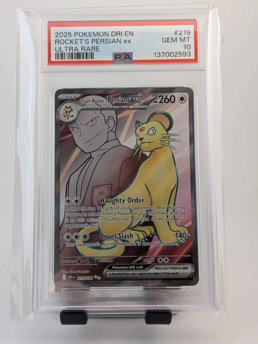 Team Rocket's Persian Ex 219/182 Sv10: Destined Rivals for sale | eBay